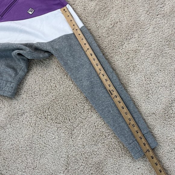 Fila Womens XL Purple White Grey Quarter Zip Pullover Sweatshirt Top NWOT - Picture 10 of 13